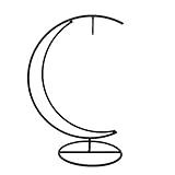 P Prettyia プラント スタンド ホルダー ベース　 ムーン​​形状　 鉄吊り　造園 庭の装飾　実用