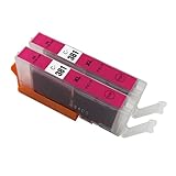 BCI-381XL キヤノン用 互換 インクカートリッジ マゼンタ BCI-381XLM×2 大容量 残量表示 個包装 対応機種：PIXUS TR8630a TR703a TR8630 他【YUBOYA】