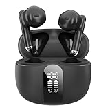 【ハイエンド 、鮮明なサウンド 深邃な低音】ワイヤレスイヤホン Bluetoothイヤホン Bluetooth5.4 イヤホン hi-fi音質 AAC ダブルマイクENCノイズキャンセリング CVC8.0ハンズフリー通話 LED表示 ブルートゥース bluetooth イヤホン 無線 軽量 iPhoneやAndroid対応 ビジネス、ウェブ会議、通勤、通学スポーツ 日本語音声