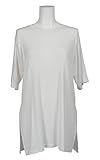 チョコア(CHOCOA) スリットTシャツスリット入り 半袖 マタニティ (アイボリー)