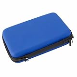 New 3DS XL、Super NES Edition、New 2DS XL、NEW 3DS LL、3DS XL、3DS LL用キャリングケース、8ゲームスロット付きハード保護シェルトラベルケース、防水PU&ハードEVA (青)
