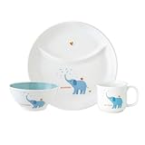 お食い初め 離乳食 ベビー食器 陶器 食器セット 【アッコトト　いつものセット（ぞう）】