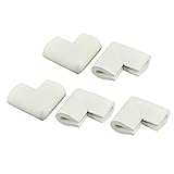 uxcell コーナークッション コーナーガード コーナーパッド コーナーカバー ケガ防止 保護 コーナー エッジ ガード プロテクター 家庭 安全 クッション 家具 テーブル用 U形 ホワイト 5 