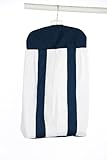 Baby Doll Bedding Modern Hotel Style Crib Diaper Stacker, Navy by BabyDoll Bedding