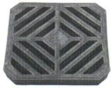 複合樹脂製 格子蓋(黒色) 歩道用(適用ます幅 300mm) 適用荷重:歩道用 HRK-300A