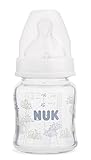 ヌーク(NUK) ほ乳びん プレミアムチョイス ( ガラス製 ) 新生児から イヤがらずに飲める おっぱいに近いほ乳びん (柔軟に形を変えるニップル) ダンデライオン 120ml (ドイツ製) FDN