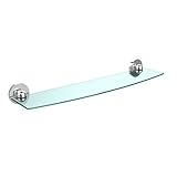 Allied Brass 1033/24-PC 24' Beveled 1/4' Glass Shelf Polished Chrome [並行輸入品]