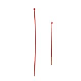 GRALARAプラスチックケーブル　ナイロン結束バンド　　100本入り 　1.9x150mm - レッド