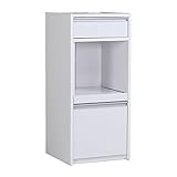 arne キッチンラック 伸縮 R+レンジ 45H ハイタイプ 幅46.6～82.7cm 高さ104cm ホワイト