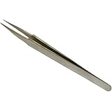 Stainless Steel Anti Magnetic #5 Tweezers Fine Tip Tool by FindingKing