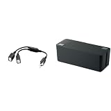 ELECOM 電源ケーブル ACアダプタを2個つなげる 0.2m ブラック T-ADR3BK+ELECOM ケーブル収納ボックス 6個口電源タップ収納 ブラック EKC-BOX001BK