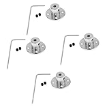 KESOTO フランジカップリング　4セット 　RCモーターコネクタ　シャフト　カプラー　6mm　剛性　