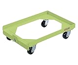 サカエ 台車 コンテナ台車 グリーン色  S-1DG