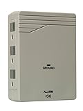 Woods 041203 6-Outlet Side Entry Surge Protector Wall Adapter, 1000 Joules of Protection, Light Grey