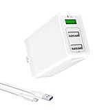 TOPWE USB充電器 3ポート qc3.0 充電器 アダプター 急速充電 【PSE認証済】折り畳み式プラグ 30W 3ポートUSB急速充電器 軽量 コンパクト スマホ充電 海外対応 iPhone Samsung Galaxyなと対応 (１個USB充電器本体＊１本USB-Cケーブル)