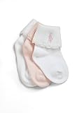 【並行輸入】RALPH LAUREN(ラルフローレン) ベビー二つ折りソックス　くつ下　３足セット 6～12ｍ（9ｃｍ）