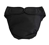 IGUGHI犬 猫 おむつ 犬用おむつカバー マナーベルト コットン 犬用 メス サニタリパンツ 老犬 介護 お出掛け 犬の尿失禁 発情期用 犬服 ドッグウェア 雄 雌犬用 黒 ブラック Ｓ～ＸＸＬ