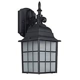 1 Light Outdoor Wall Lighting Finish: Black [並行輸入品]