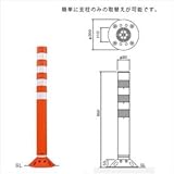 帝金　RC-100B　接着剤・アンカｰ別途　ラウンドコーン　接着固定タイプ　H1000 　グリーン
