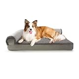 Peto-Raifu ペットクッション 犬ベッド ペットベッド ペットソファーベッド 洗える ふわふわ 犬寝床 防水 滑り止め 老犬介護 床ずれ 防止 通年使用 秋冬 中型犬 大型犬 多頭飼い グラデーション風 グレー 91*68*16cm