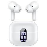 ノーブランド品イヤホンbluetooth2024新設計自動ペアリング48時間再生ノイズキャンセリングType-C急速充電マイク付き分離型テレワーク/通勤/通学/会議対応ホワイト, E3DNOAJWD