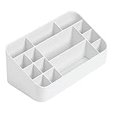 InterDesign 化粧品 小物 仕切り付き 収納 ボックス オーガナイザー ホワイト 35592EJ