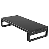 VAYDEER モニター台 USB ディスプレイ台 高速データ転送 モニタスタンド 机上台 パソコン台 pc キーボード収納 プリンタ台 4