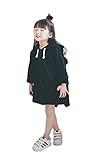 (チェリーレッド) CherryRed 子供服 子供コート キッズコート アウター トレンチコート 防風 保温 花柄 120 ブラック
