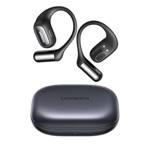 UGREEN HiTune S7 オープンイヤー ワイヤレスイヤホン Bluetooth 5.3 IPX5防水 28時間再生 DNNノイキャン ブラック