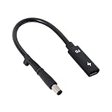 xiwai JSER Type C USB-C メス入力 - DC電源 PD充電ケーブル ノートパソコン18-20V (7.4x5.0mm)用