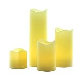 InnooLight Led Flameless Candle Lights Flickering Candles Real Wax Battery Operated for Christmas De
