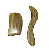 Healifty 2PCS Gua shaスクレイピングマッサージツールプロフェッショナルな物理療法ツールは、頭部の頚部と筋肉の痛みを軽減します（Sと四角形）
