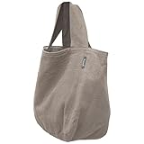 アトリエ・ヌイ l'atelier nuuit （アトリエヌイ） ウォッシュドコットン ラウンドバッグS ライトグレー