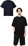 [SIXPAD] 公式ストア限定 シックスパッド リカバリーウェア/Recovery Wear MTG エムティージー 一般医療機器 疲労回復 血行促進 ルームウェア ジャージ (ネイビー, L, オーバーサイズTシャツ)