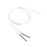 OtGo 2 x pt100プラチナ抵抗RTDセンサー温度プローブwith Wire Wire Length: 1 meter ホワイト
