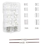 Mirhua コネクター 端子 XH型端子コネクター 230個 コンタクトピン キット プラケース入り 2pin 3pin 4pin 5pin 2.54mm コネクタ小型電子機器用 収納ケース付き