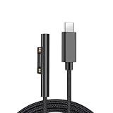 DFsucces 互換品 Surface対応 充電ケーブル 急速 USB-C充電ケーブル 15V/3A Type-C メス to Surfaceポート Surface Pro7/6/5/4/3 Go1/2/3 Surface Laptop1/2/3/4 Surface Book1/2/3 適用 45w15v以上のPD必要 (ナイロン, 2m)