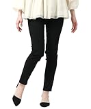 [エムアールユー] レギンス レディース レギンスパンツ ツイル 無地 ストレッチ スキニー パンツ ブラック L