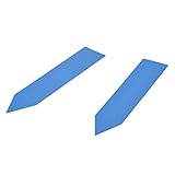 SODIAL(R) 100ｘプラスチック製植物シードラベルポットマーカー　ステークタグ 10cm x 2cm (青）