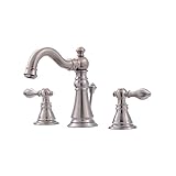 Ultra UF55113 Two-Handle Brushed Nickel Lavatory Faucet with Pop-Up Drain [並行輸入品]
