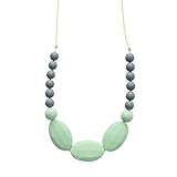 Hudson Mint Silicone Teething Necklace by Chewable Charm