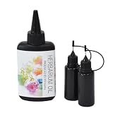 MYmama 細ノズル 遮光 ボトル 20ml 2本 と シリコンオイル セット シャカシャカ カシャカシャ レジン ハーバリウム 容器 ハンドメイド