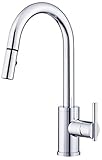 Danze D453558 Parma Trim Line Single Handle Pull-Down Kitchen Faucet, Chrome, Chrome by Danze