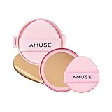 【AMUSE公式】 NEW デューパワーヴィーガンクッション (03 ハニー, リフィル)