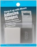 Bulk Buy: Moore Push Pin Adhesive Plastic Sawtooth Hangers 4/Pkg 86 (12-Pack) [並行輸入品]