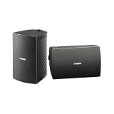 ヤマハ YAMAHA 全天候型スピーカー 小型設備用取付金具付 ハイインピーダンス接続対応 ブラック (1ペア) VS4