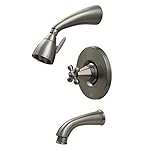 Whitehaus 614.845PR-POCH Blairhaus Truman 2 5/8-Inch Pressure Balance Valve with Showerhead and Hexa