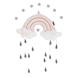 arichtops新生児クラウドレインボーRaindrop壁おもちゃベビーベッドテントペンダントCrib Hangingおもちゃ部屋オーナメント幼児Photo Props ピンク amzlyftop1