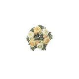 asca 造花 ラナンキュラスリース ピーチクリーム