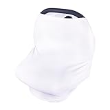 Tovadoo 授乳ケープ ベビーカーカバー 座りシート 3way コットンブレンド　多色　無地　シンプル　高品質　ソフト　軽量　通気性よい　洗濯機対応　出産準備　出産祝い （26.5*0.2*27.